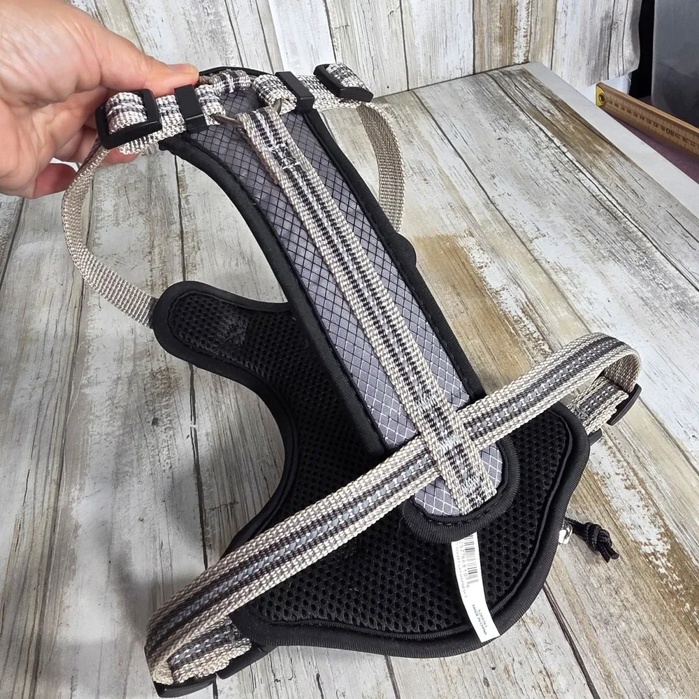 KONG Reflective Pocket Dog Harness Grey Ripstop Small Waste Bag Dispenser